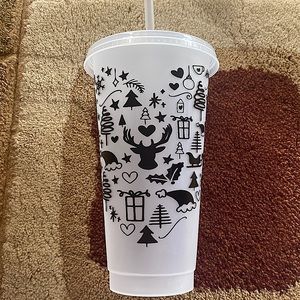 Christmas Heart Starbucks cup